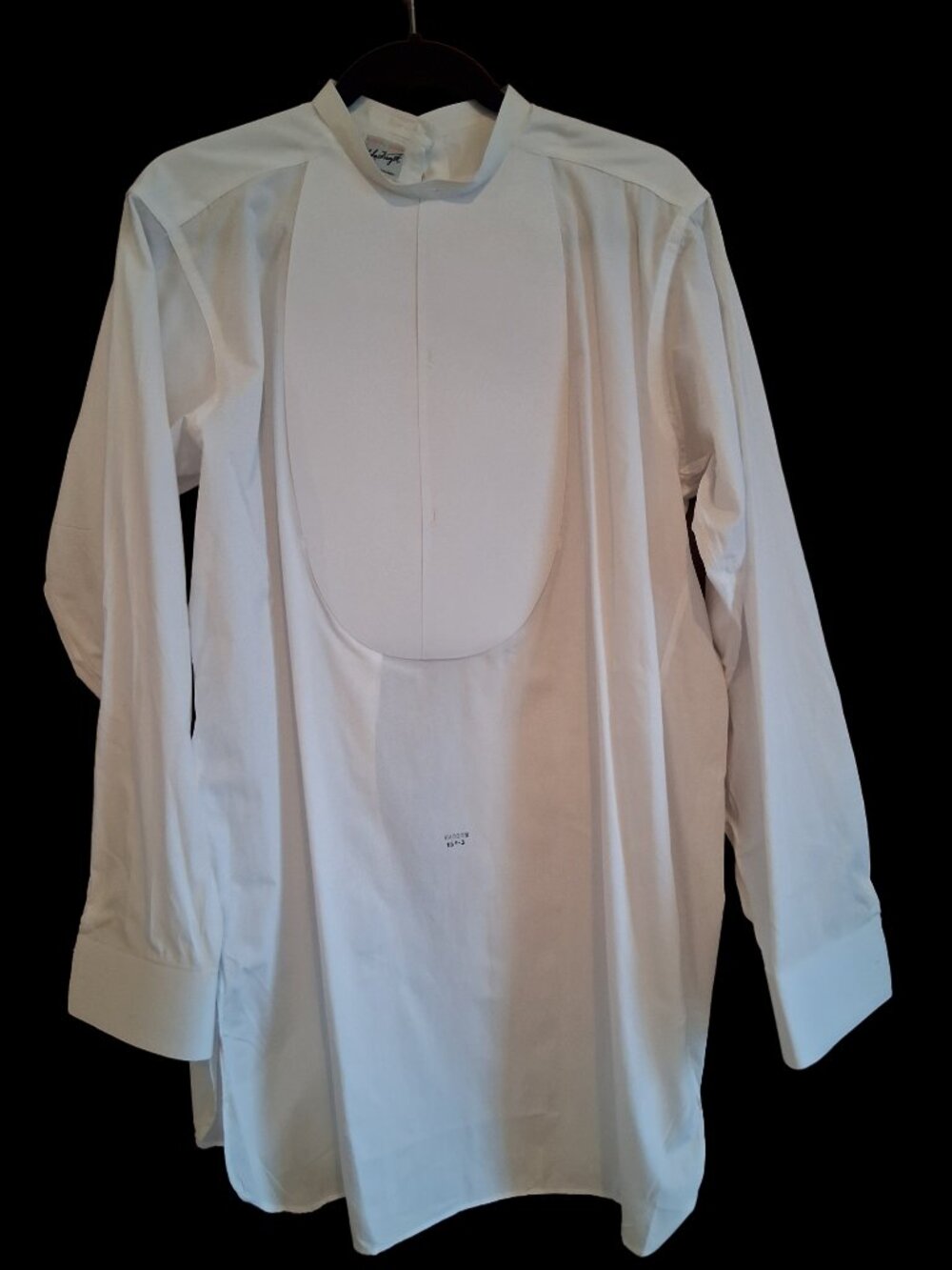 John Forsyth Vintage Men's Stiff Bib Front Collarless Tuxedo Shirt 15 32/33